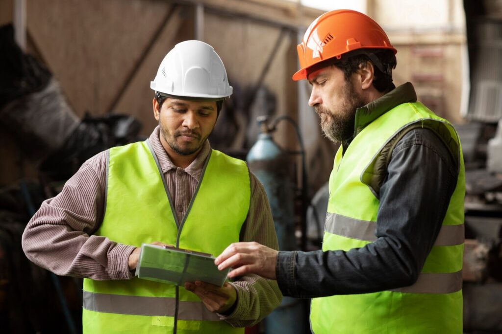 homens de tiro medio discutindo no trabalho 23 2149426483